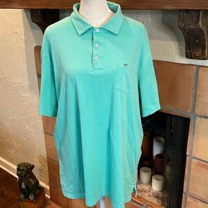 Southern Tide Turquoise/Aqua Skipjack Classic Fit Polo, XL!